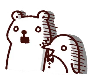🐻 bear, penguin, cartoon, animal, cute, sticker whatsapp sticker