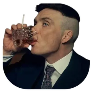 🍻 Thomas Shelby Peaky Blinders peaky blinders, thomas shelby, cillian murphy, drink, man, portrait telegram sticker