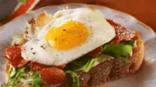 🍳 cibo, panino, uovo, pancetta, colazione, toast, pranzo, brunch whatsapp sticker