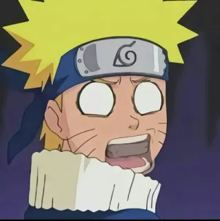 🌌 Naruto Uzumaki Naruto anime, manga, shocked, naruto, uzumaki, funny telegram sticker
