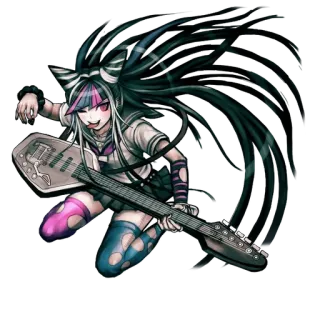 🌟 Ibuki Mioda Danganronpa Anime, Gitarre, Ibuki Mioda, Danganronpa, Charakter telegram sticker