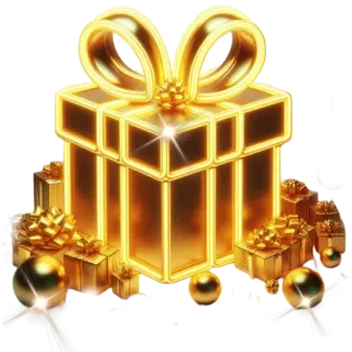 🤘 ของขวัญ, ของขวัญ, ทอง, สีทอง, งานเฉลิมฉลอง, วันเกิด, เทศกาล whatsapp sticker
