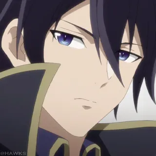 ⛓ Anime, Manga, Personage, Geanimeerd, Knap, Jongen, Paars haar telegram sticker