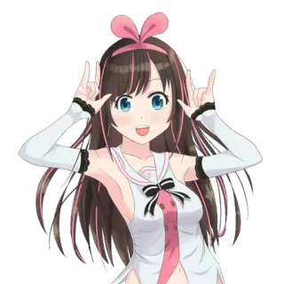 👋 Kizuna AI Ragazza anime, Youtuber virtuale, Kizuna Ai, Vtuber, Anime, Carina telegram sticker