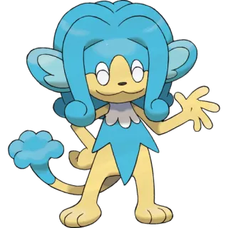🐉 Panpour pokemon, panpour, water type, monkey telegram sticker