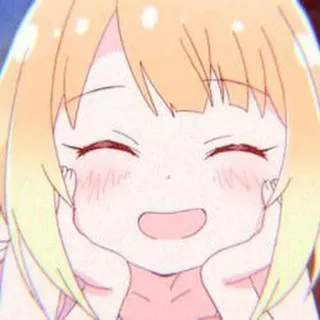 😁 anime, desenho animado, fofo, menina, sorriso telegram sticker