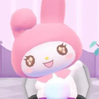 😄 My Melody My Melody, Sanrio, lindo, conejo, kawaii telegram sticker