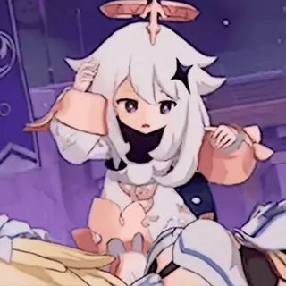 🍥 Paimon Genshin Impact 动漫, 派蒙, 原神, 游戏, 吉祥物 whatsapp sticker