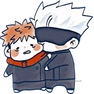 🥰 Gojo Satoru Jujutsu Kaisen Anime, Manga, Chibi, Gojo Satoru, Jujutsu Kaisen telegram sticker