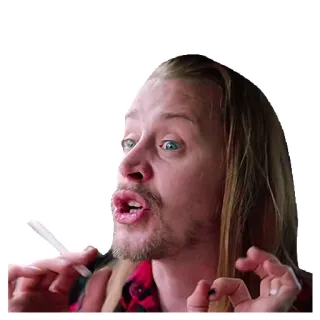 😐 남자, 흡연, 담배, 인물사진 telegram sticker