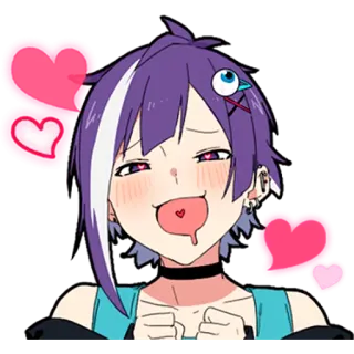 😍 anime, cartoon, heart, cute, funny, sticker whatsapp sticker
