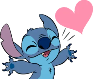 😚 Stitch Lilo & Stitch การ์ตูน, เอเลี่ยน, สีฟ้า, หัวใจ, น่ารัก, ลิโล่ แอนด์ สติทช์, ดิสนีย์ telegram sticker