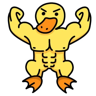 Утка Чиппи telegram stickers