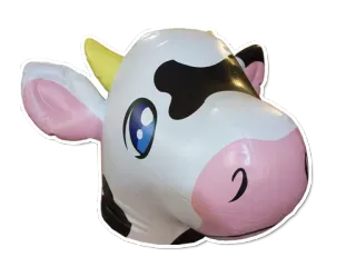 🐽 Mucca, Animale, Carino, Cartone animato, Testa, Illustrazione telegram sticker