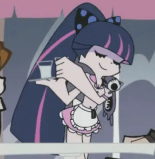 💗 Stocking Anarchy Panty & Stocking with Garterbelt Anime, Stocking Anarchy, Cartoon, Charakter telegram sticker