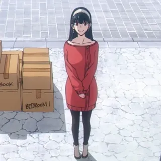 💄 Yor Forger Spy x Family BOOK
BEDROOM I Anime, Yor Forger, Spy x Family, Déménagement, Cartons telegram sticker