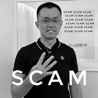 🤬 Changpeng Zhao SCAM whatsapp sticker