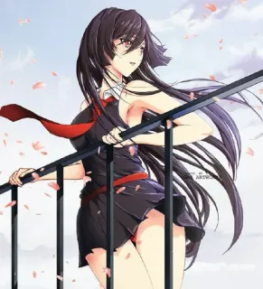 ☺️ Akame Akame ga Kill! аниме, девушка, akame ga kill, персонаж telegram sticker