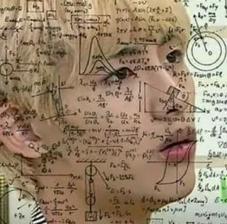 🤯 matemática, equações, pensamento, cálculos telegram sticker