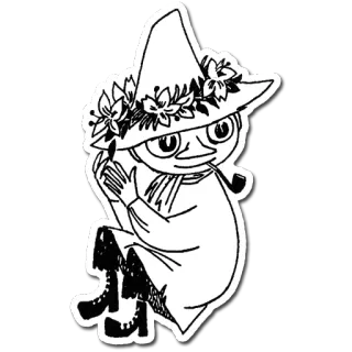 🙌 Snufkin Moomin Snufkin, Moomin, dibujos animados, personaje, pipa, sombrero telegram sticker
