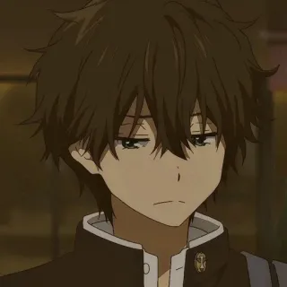 🥢 Anime, Maschio, Ragazzo, Personaggio, Triste, Pensieroso telegram sticker