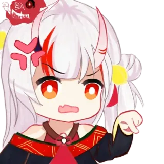 😈 Anime, Colère, Dessin animé, Personnage, Mignon telegram sticker