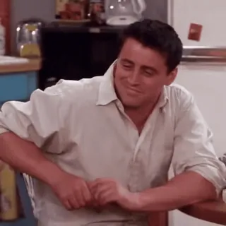 😳 Joey Tribbiani Friends télé, sitcom, friends, joey, matt whatsapp sticker