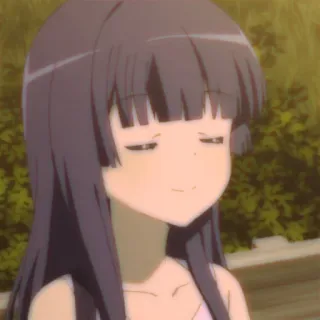 🍰 动漫女孩, 微笑, 卡通, 可爱 telegram sticker