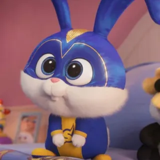 🐰 Snowball The Secret Life of Pets cartone animato, coniglio, coniglietto, carino, animale, animale domestico whatsapp sticker
