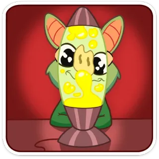 🔮 Phim hoạt hình, Đèn, Đèn dung nham, Dễ thương, Hoạt hình telegram sticker