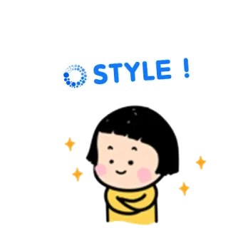 😂 STYLE! スタイル, 可愛い, キラキラ, アニメ, 女の子 telegram sticker