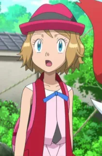 😮 Serena Pokemon Аниме, Покемон, Серена, Мультфильм, Персонаж whatsapp sticker