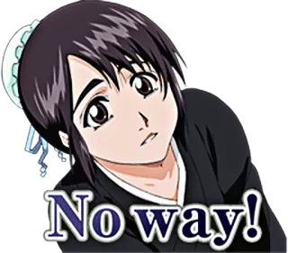 😥 No way! Anime, Frau, überrascht, Unglaube telegram sticker