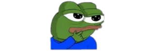 🤔 Pepe the Frog Pepe, frog, meme, internet, character telegram sticker