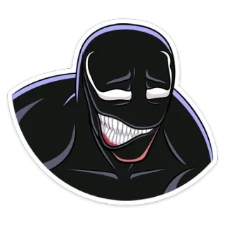 😨 Venom ヴェノム, マーベル, コミック, アンチヒーロー, シンビオート, ヴィラン whatsapp sticker