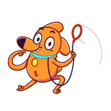 🕺 cane, animale, cartone animato, sangue, frusta telegram sticker