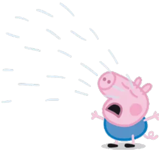😭 Peppa Pig świnia, płacz, peppa, smutny, kreskówka telegram sticker