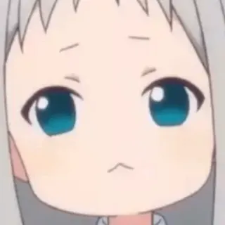 😞 Anime, Lindo, Chica, Expresión telegram sticker