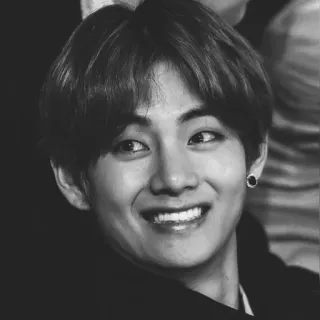 🕳 V kpop, 음악, 한국, bts, 아이돌 telegram sticker