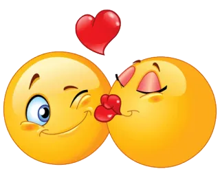 😘 emoji, kuss, liebe, herz, emoticon telegram sticker