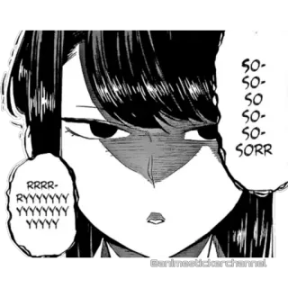 KOMI SAN @animestickerchannel telegram stickers