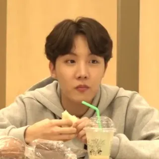 🎭 J-Hope, BTS, makan, Idola, K-pop, pria, laki-laki telegram sticker