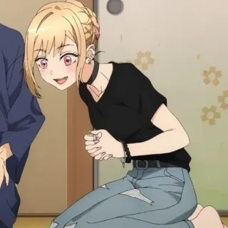 🥟 Marin Kitagawa My Dress-Up Darling anime, girl, cosplay, cute, blonde telegram sticker