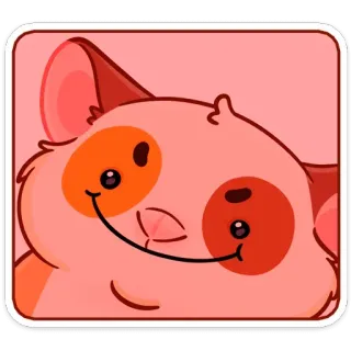 😈 แฮมสเตอร์, สัตว์, น่ารัก, สัตว์เลี้ยง, การ์ตูน, คาวาอิ, สัตว์ฟันแทะ telegram sticker