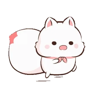 🏃 carino, gatto, kawaii, animale, adesivo, cartone animato telegram sticker