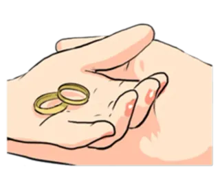 💍 반지, 결혼, 결혼식, 보석, 금, 사랑, 약혼 whatsapp sticker