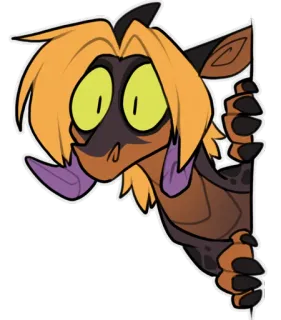 😯 cartone animato, animale, illustrazione, adesivo, personaggio whatsapp sticker