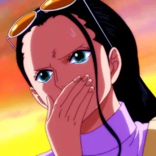 💜 Nico Robin One Piece nico robin, one piece, anime, manga, charakter, frau telegram sticker