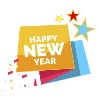 🥳 HAPPY NEW YEAR Capodanno, Celebrazione, Festa, Auguri, Festivo, Stelle telegram sticker