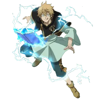 🍀 Yuno Black Clover Anime, Sihir, Penyihir, Manga, Petir telegram sticker